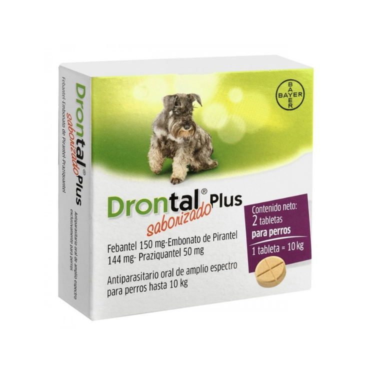 Drontal Plus para perros hasta 10 Kg.