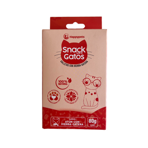 Snack para Gatos Happy Pets - Atún con catnip 80 gr.