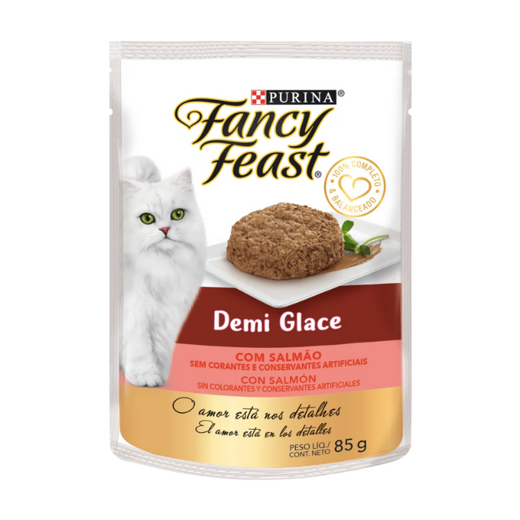 Pouch Fancy Feast Demi Glace - Salmón (85 gr.)
