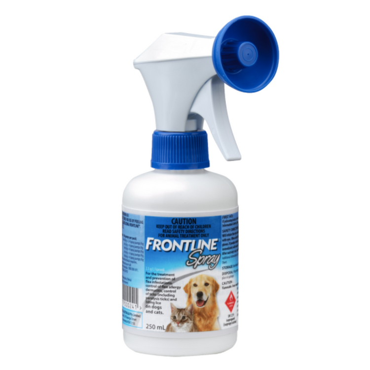 Frontline Spray antiparasitario para perros y gatos 250 mL.