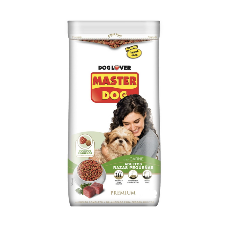 Master Dog Adulto Razas Pequeñas - Sabor Carne