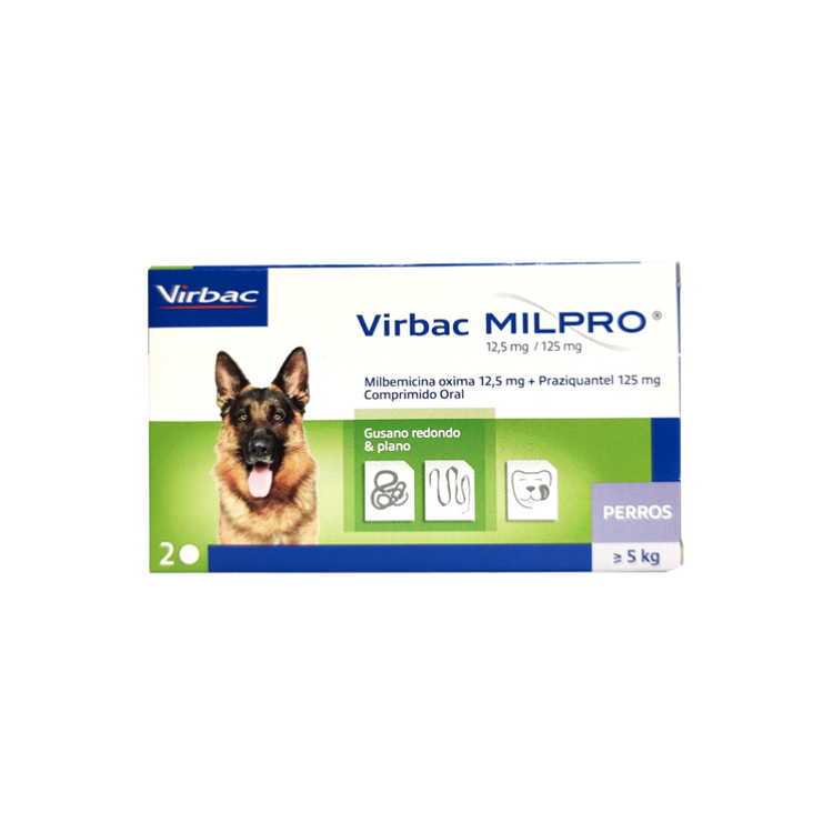 Milpro Virbac para perros de 5 a 25 Kg.