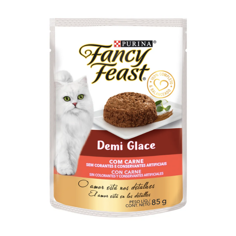 Pouch Fancy Feast Demi Glace Carne (85 gr.)