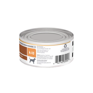 Lata Hill's Prescription Diet K/D para perros (156 gr.)