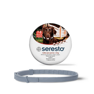 Seresto collar antiparasitario para perros +8 Kg.