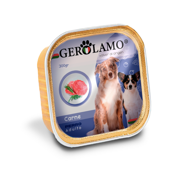 Gerolamo Paté para Perro Adulto - Sabor Carne (300 gr.)