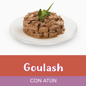 Caja 15 Pouch Fancy Feast Goulash Atún