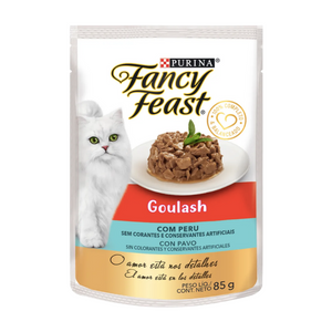 Caja 15 Pouch Fancy Feast Goulash Pavo