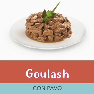 Caja 15 Pouch Fancy Feast Goulash Pavo