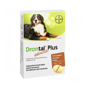 Drontal Plus para perros hasta 35 Kg.