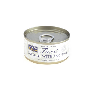 Lata Fish 4 Cats finest sardinas con anchoas 70 gr.