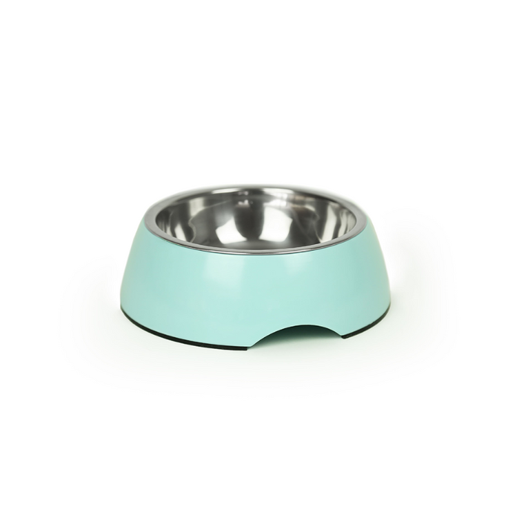 Plato para mascotas acero inox y melamina M