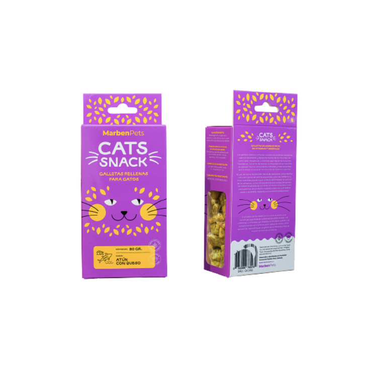 Cats Snacks - Atún con queso 80 Gr.