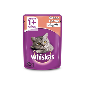 Pouch Whiskas - Sabor Carne Souffle (85 gr.)