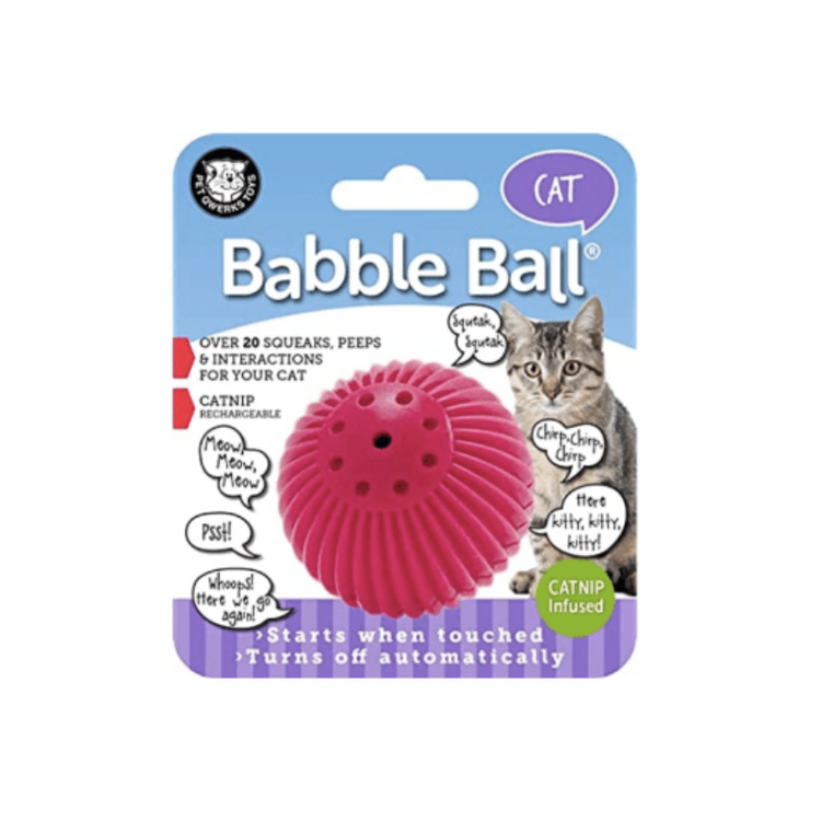 Babble Ball para gatos - con catnip