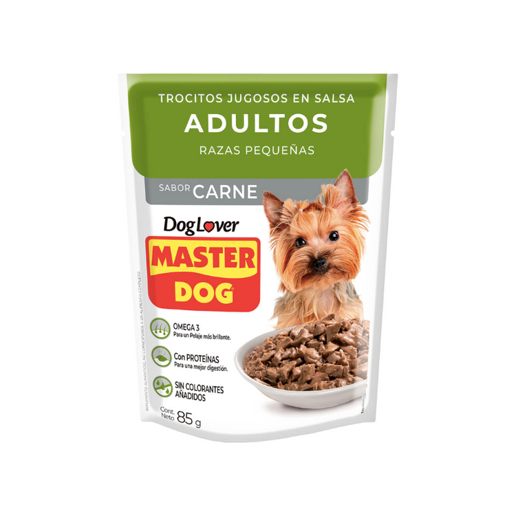 Pouch Master Dog Adultos Razas Pequeñas 85 gr.