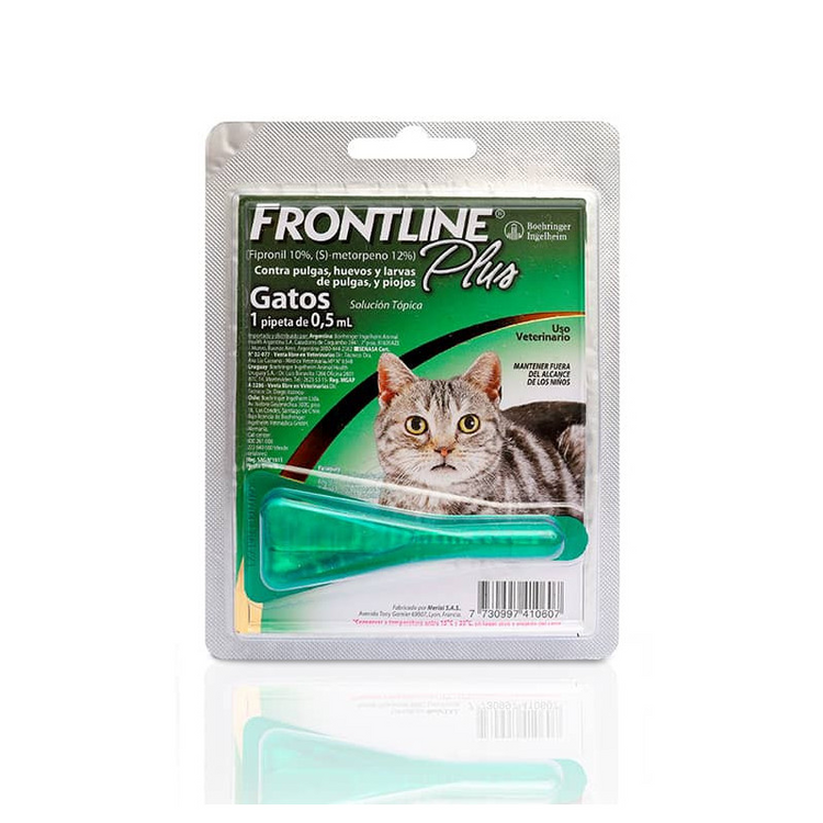 Frontline antiparasitario pipeta para gatos hasta 5 Kg.