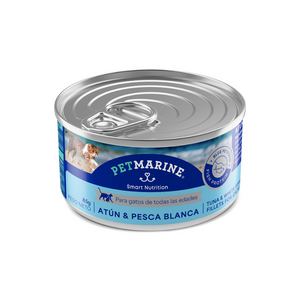 Lata Petmarine para gato - Filete de atún y pescado blanco (85 gr.)