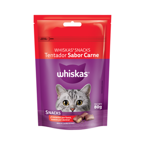 Snack Whiskas Carne 80 gr.