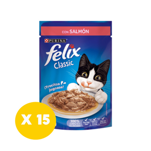 Pack 15 pouch Felix Classic - Salmón