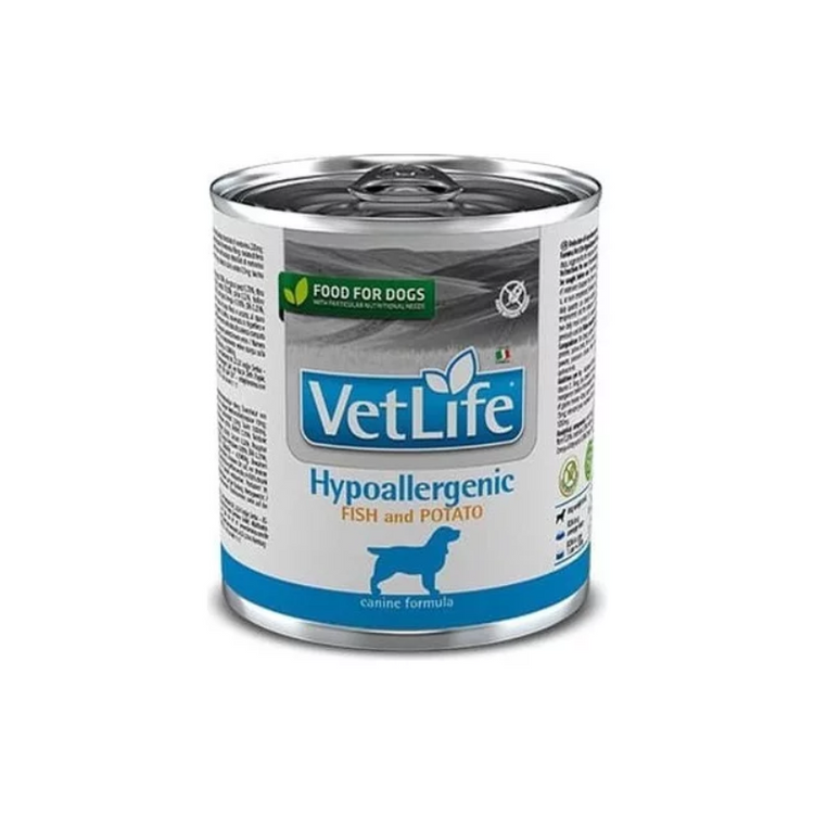 Vet Life Lata Hypoallergenic para perros 300 gr.