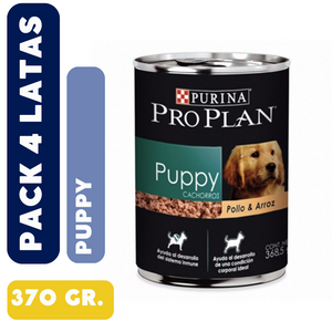 Pack 4 Latas Pro Plan Puppy (370 gr.)