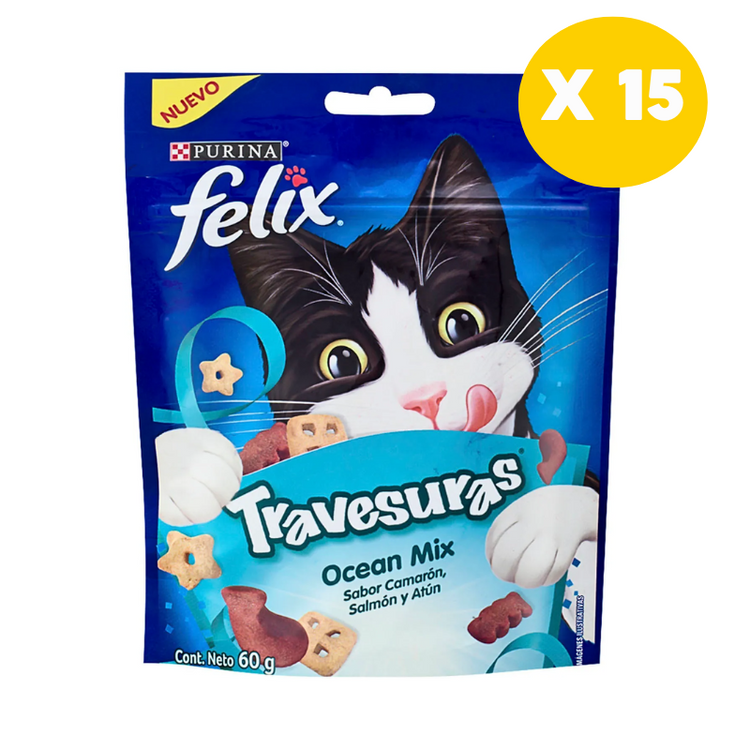 Pack 15 Bocaditos Felix Travesuras - Ocean Mix