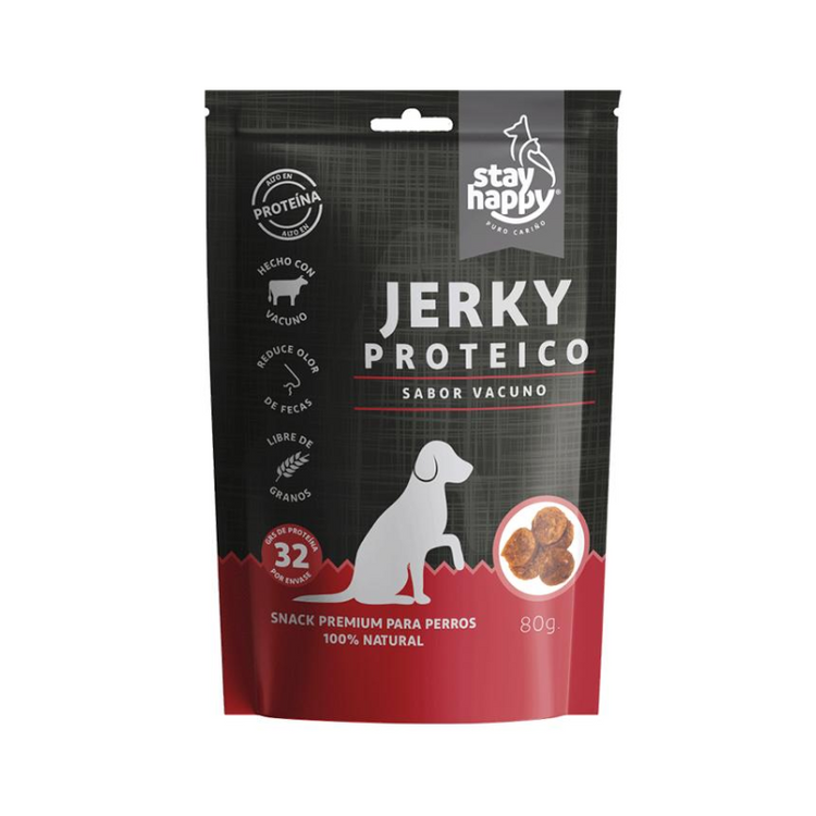 Snack Stay Happy Jerky Proteico Vacuno 80 gr.