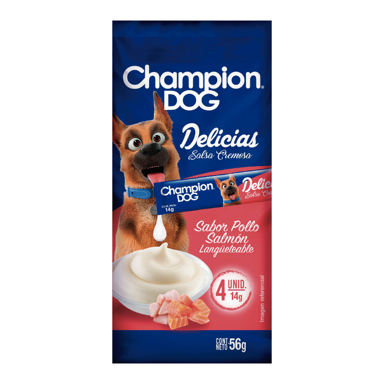 Snack Delicias Champion Dog - Pollo con Salmón (4 un.)