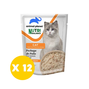 Pack 12 Pouch Animal Planet NutriBalance Gato 85 gr.