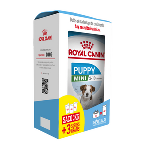 Pack Royal Canin Puppy Mini 3 Kg + 3 pouch de regalo