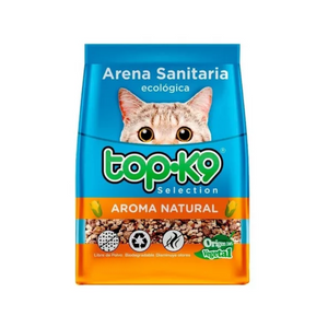 Arena sanitaria ecológica TopK9 aroma natural 4 Kg.