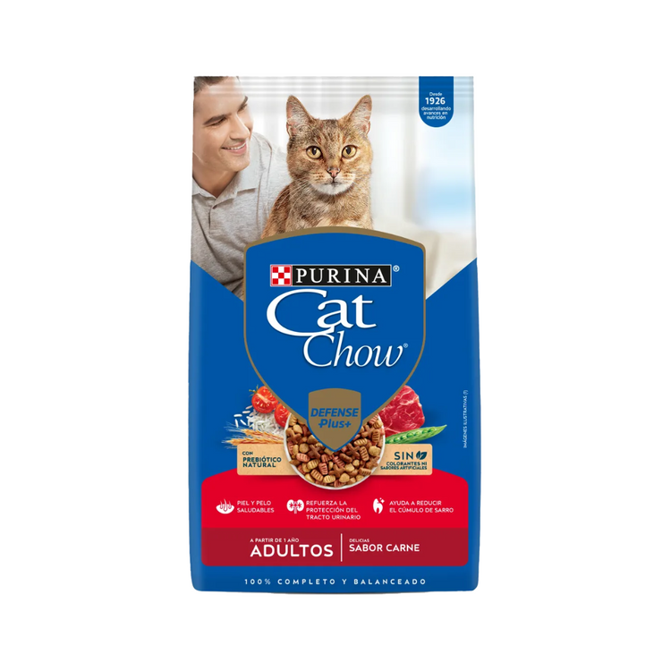 Cat Chow para Gatos Adultos - Sabor Carne