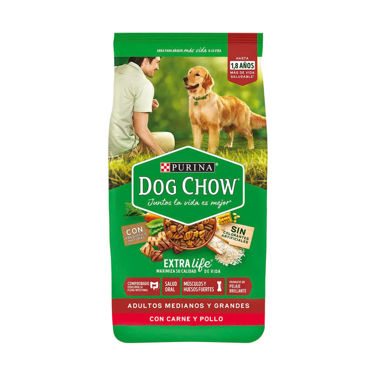 Dog Chow para Perros Adultos Medianos y Grandes - Carne & Pollo