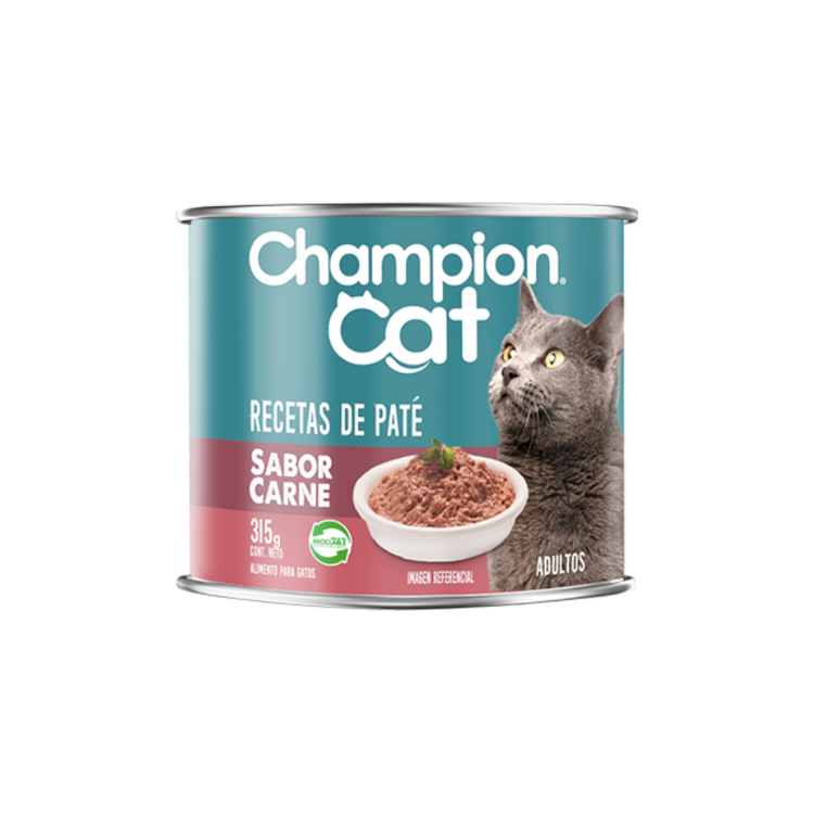Lata Champion Cat Recetas de Paté - Sabor Carne (315 gr.)