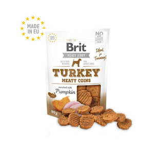 Snack Brit Jerky Turkey Meaty Coins