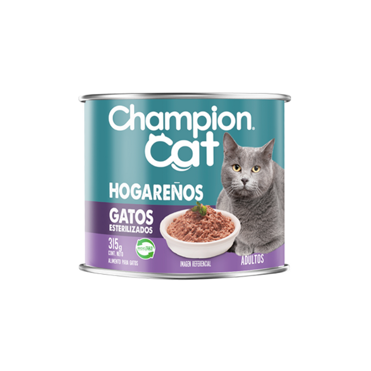 Lata Champion Cat Recetas de Paté Hogareños - Sabor Salmón (315 gr.)