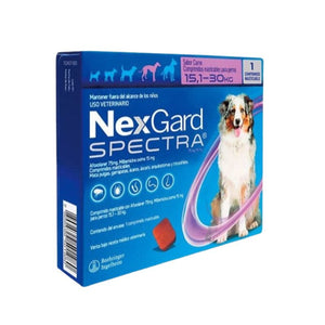 NexGard Spectra - Antiparasitario para perros de 15 a 30 Kg. (1 comprimido)