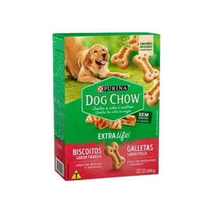 Galletas Dog Chow para Perros - Sabor Pollo (500 gr.)