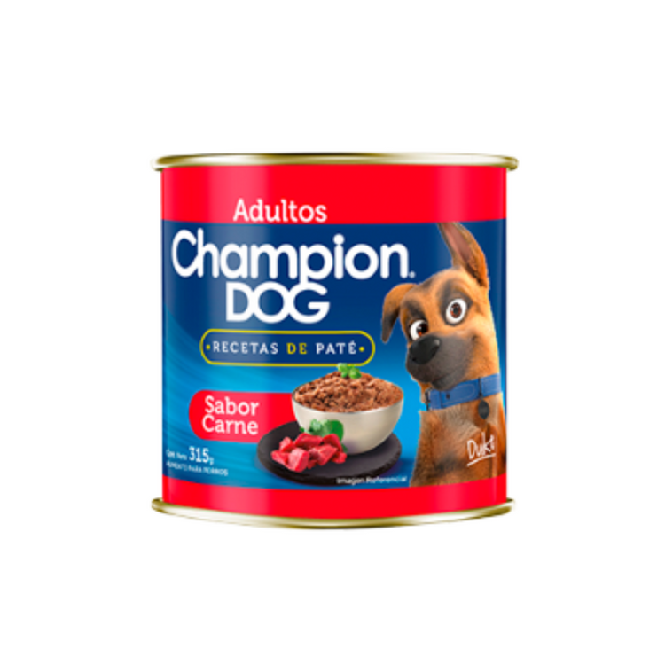 Lata Champion Dog Recetas de Paté - Sabor Carne (315 gr.)
