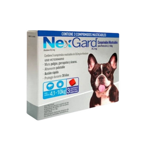 Nexgard - Antiparasitario masticable para perros de 4 a 10 kilos