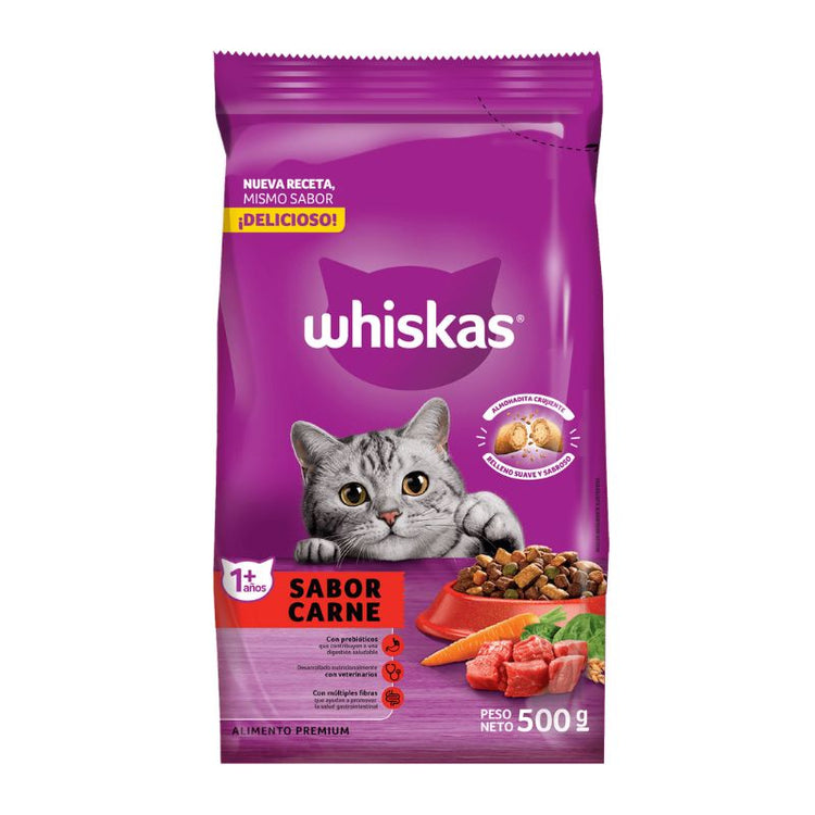 Whiskas para Gatos Adultos - Sabor Carne 10 Kg.