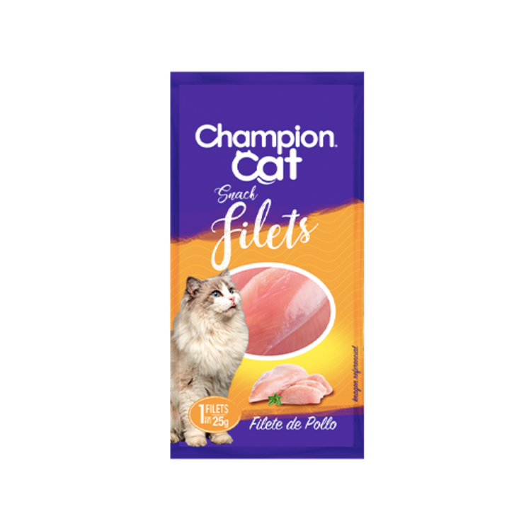 Snack Champion Cat - Filete de Pollo (25 gr.)