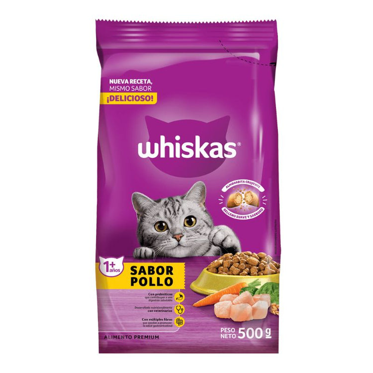 Whiskas para Gatos Adultos - Sabor Pollo 10 Kg.