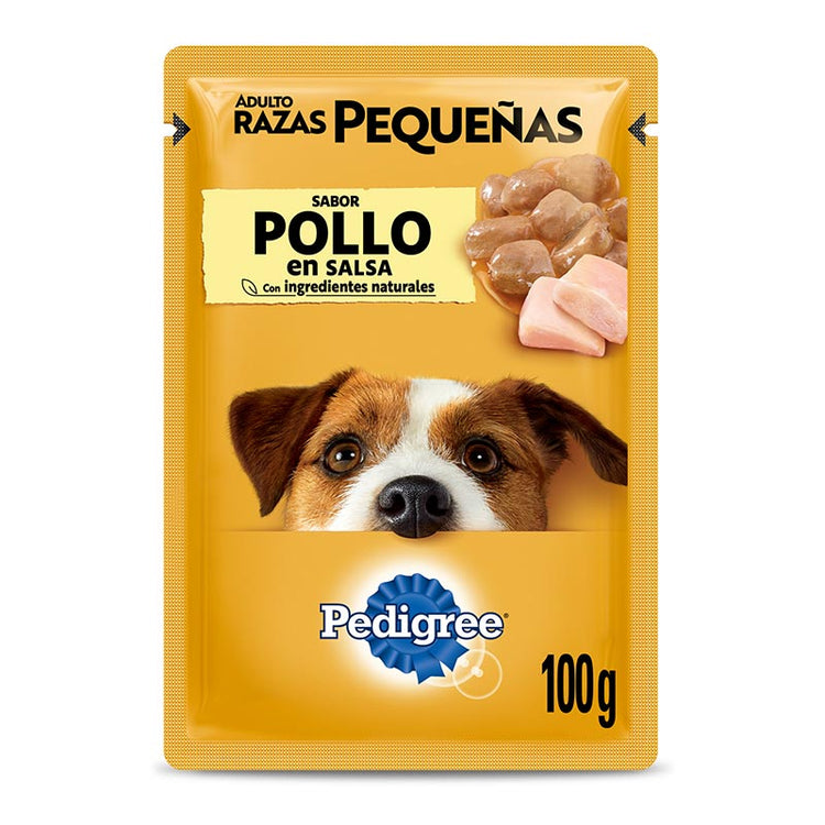 Pouch Pedigree Adulto Razas Pequeñas - Sabor Pollo (100 gr.)