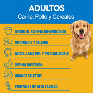 Pedigree Adulto - Sabor Carne, Pollo y Cereales