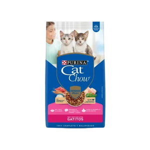 Cat Chow para Gatitos - Sabor Pescado, Carne & Leche