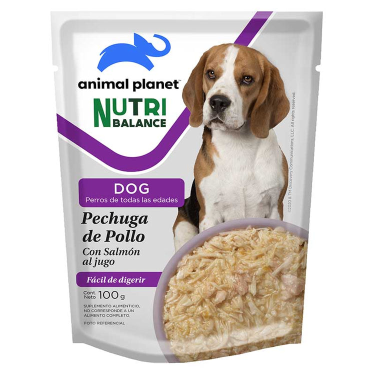 Pouch Animal Planet NutriBalance para Perros - Pechuga de Pollo (85 gr.)