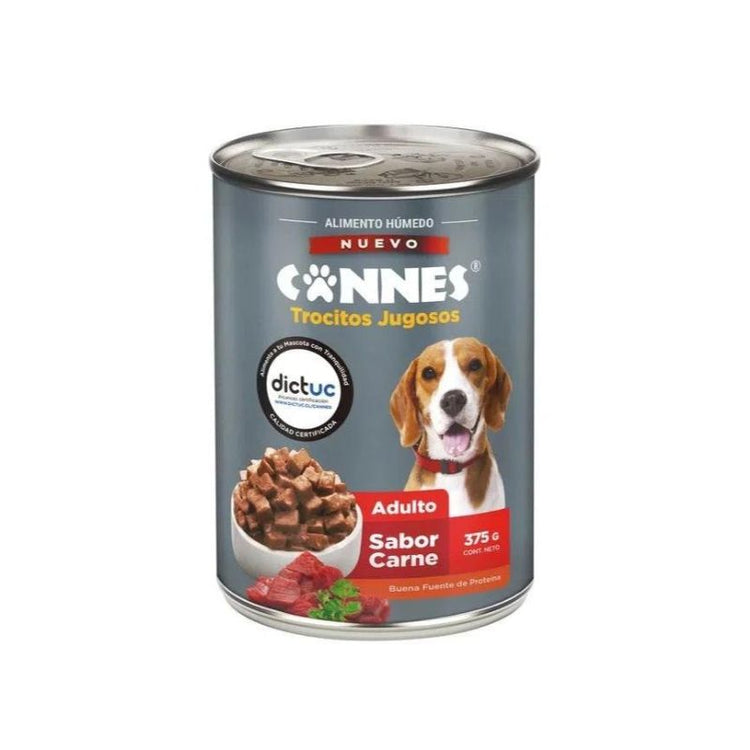 Lata Cannes para Perros Adultos - Sabor Carne (375 gr.)