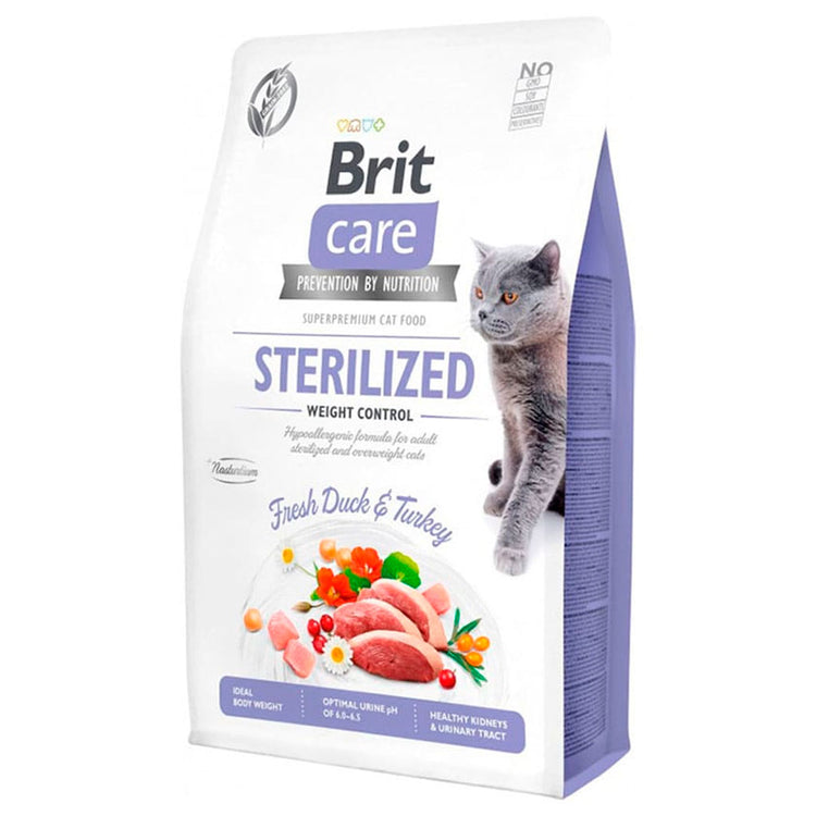 Brit Care para Gato Sterilized Weight Control - Duck & Turkey